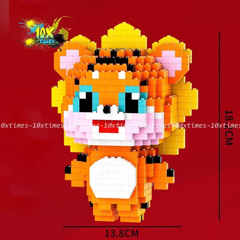 (18cm) Mô hình lắp ráp 12 con giáp lớn - Thân-khỉ