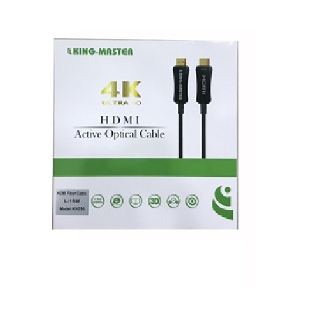 CÁP HDMI Kingmaster 2.0 ( 15m) Active Optical KH 255,CÁP HDMI CÁP QUANG CHUẨN 2.0-HÀNG CHÍNH HÃNG