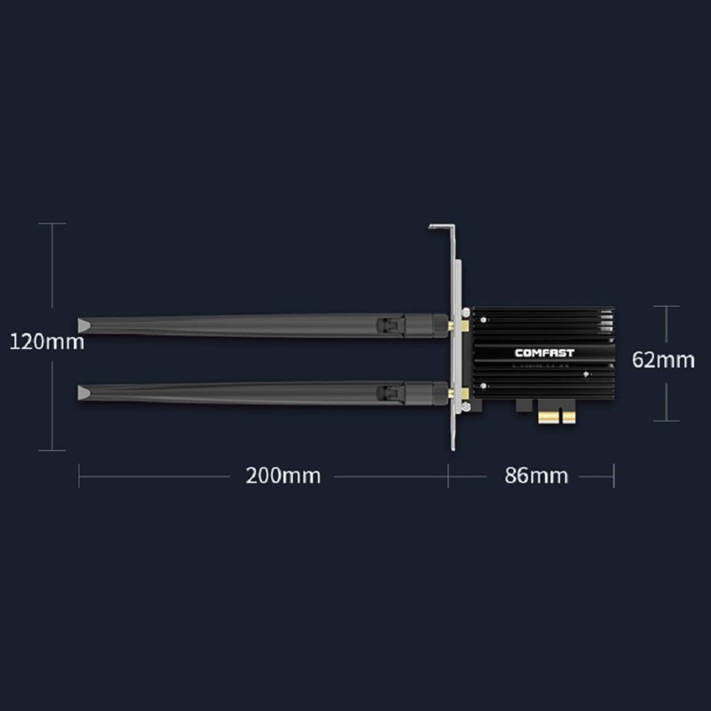 AX181Pro Wireless WiFi Card Internal Network Adapter for Desktop PC
