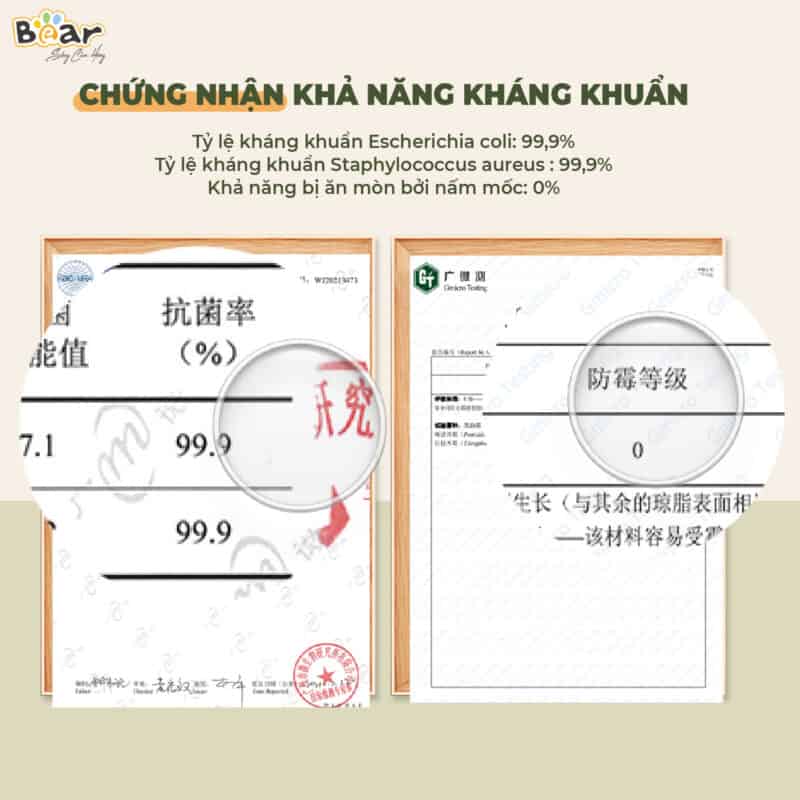 Thớt nhựa kháng khuẩn đa năng Bear CX-E0023 size S. Hàng chính hãng