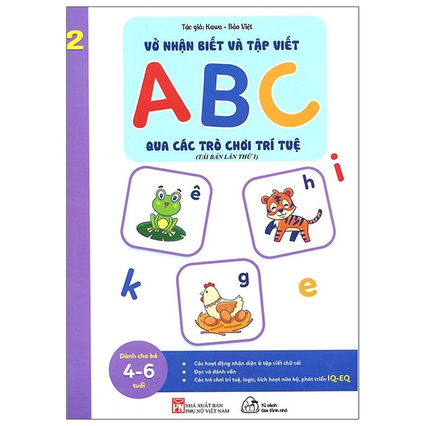 Sách Muki - Bộ 5 Cuốn Vở Nhận Biết Và Tập Viết ABC Qua Các Trò Chơi Trí Tuệ Dành Cho Trẻ Từ 4-6 Tuổi (Tặng Bookmark)