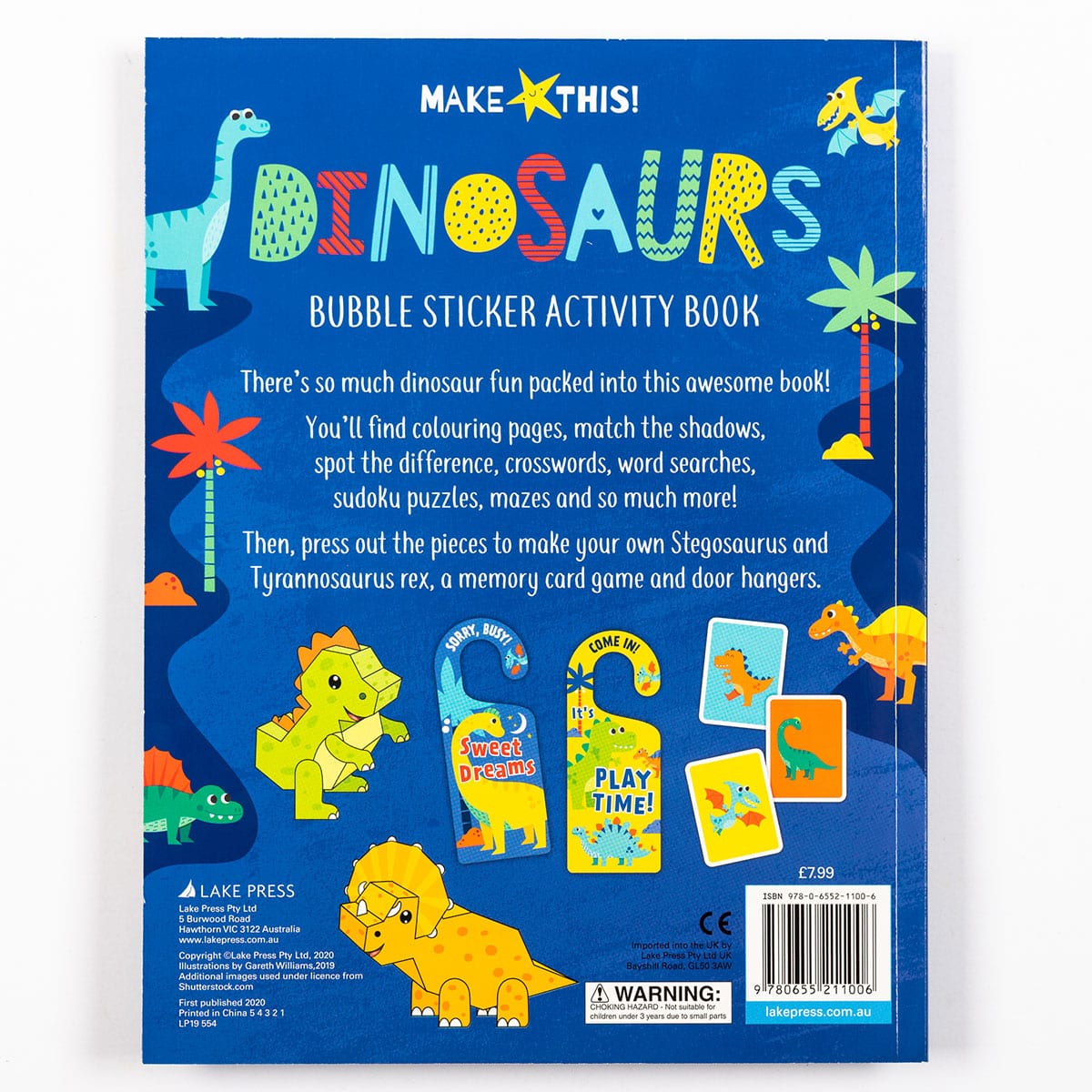 Make This! Dinosaurs - Bubble Sticker Activity Book