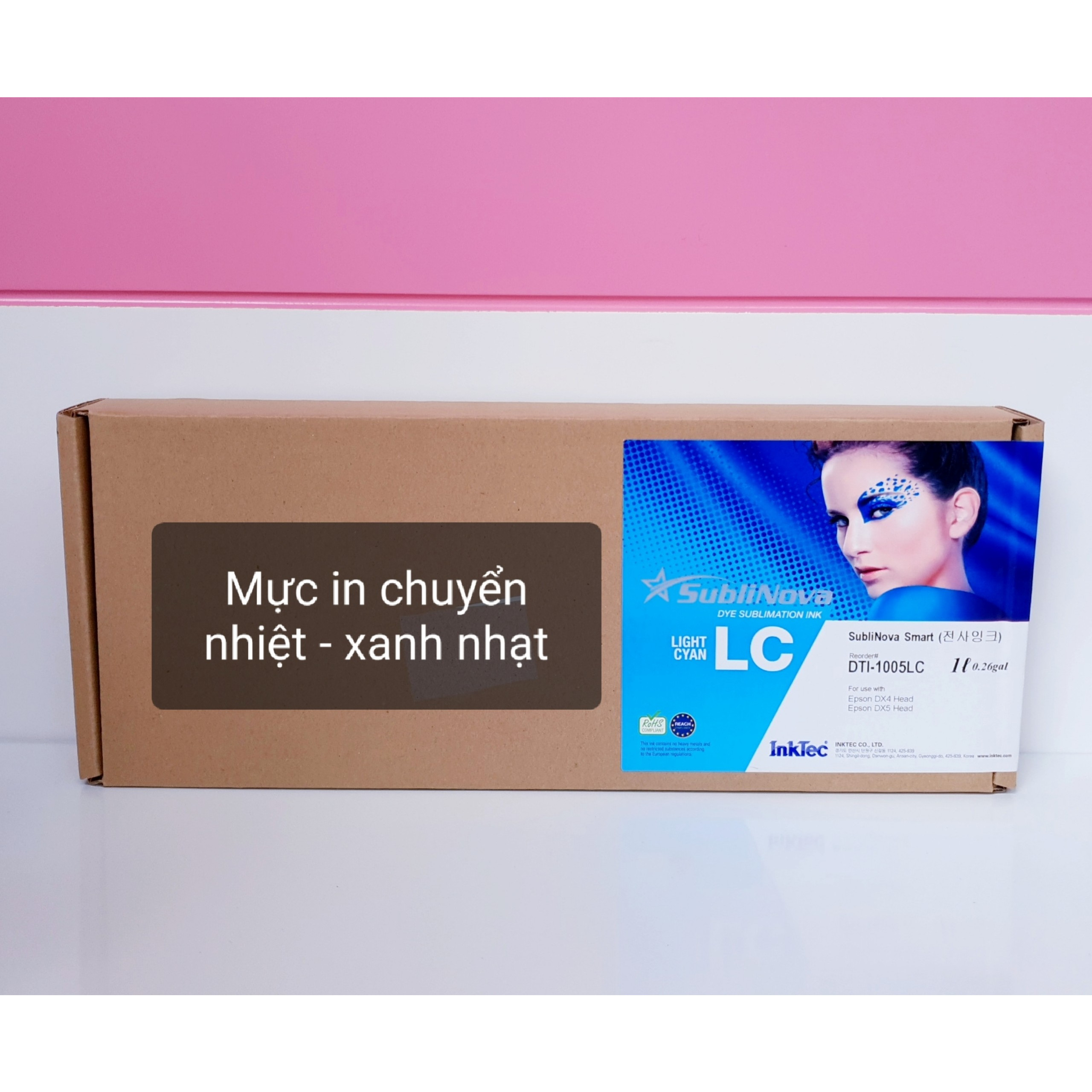 Mực in chuyển nhiệt Hàn quốc Inktec dùng cho máy in phun màu Epson - Loại 1 lít (1.000ml) - Mực nhiệt Hàng chính hãng