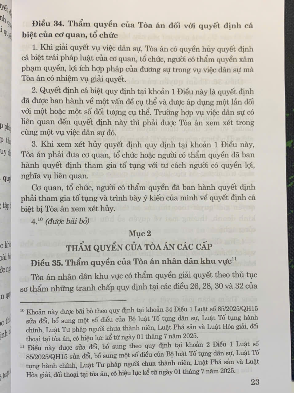 Bộ luật Tố tụng dân sự (Sửa đổi, bổ sung năm 2025)
