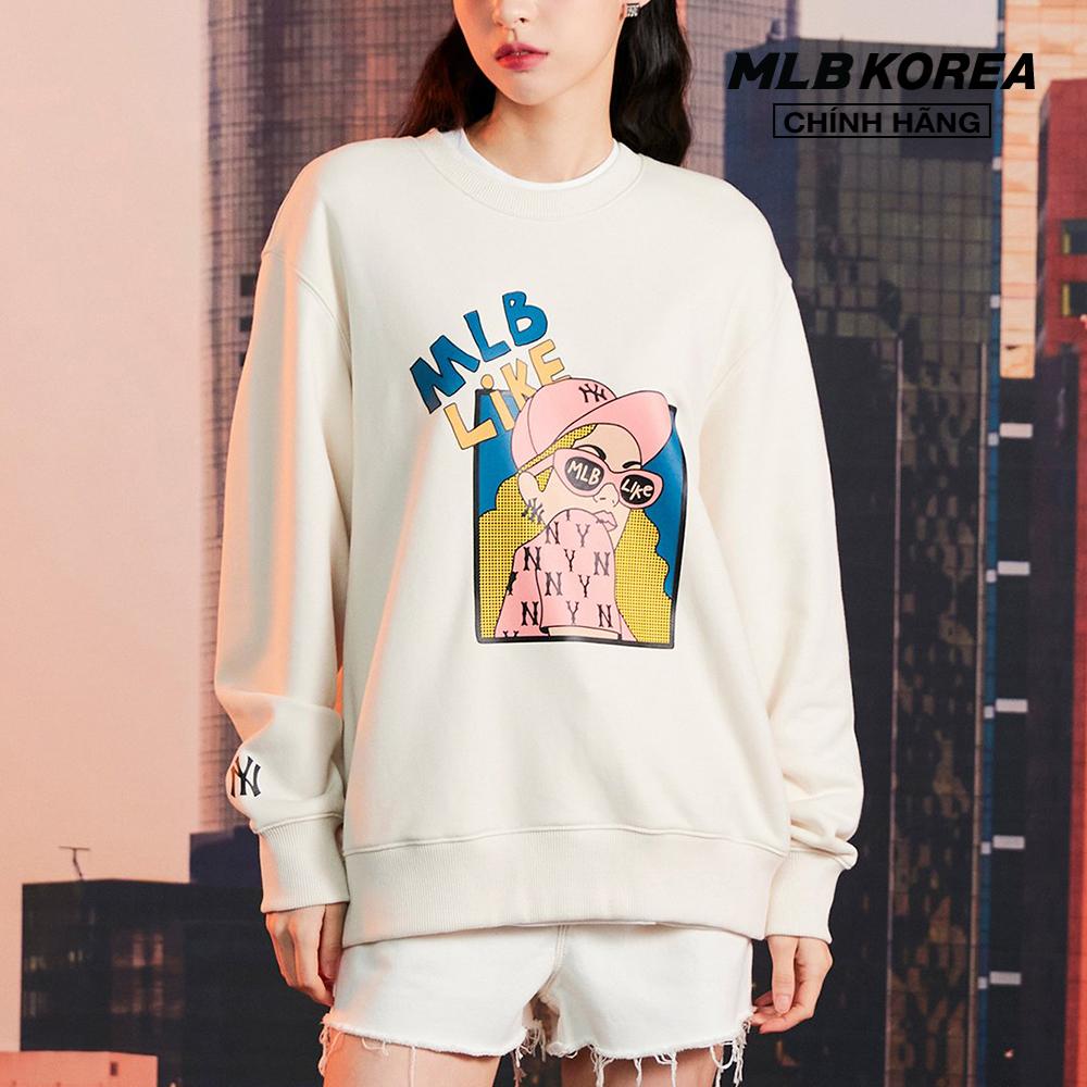 MLB - Áo sweatshirt cổ tròn tay dài phom suông trẻ trung 3AMTL0224