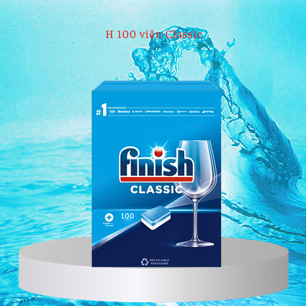 Viên rửa bát Finish Classic hương chanh 90 viên 