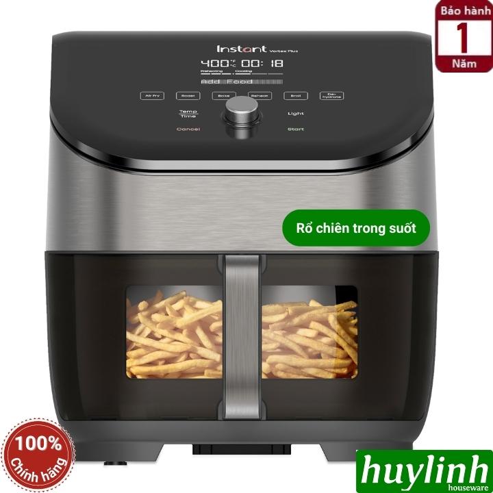 Nồi chiên không dầu Instant Pot Vortex Plus Clearcook – Xuyên thấu – 5.7 lít - 6 Menu - Hàng chính hãng