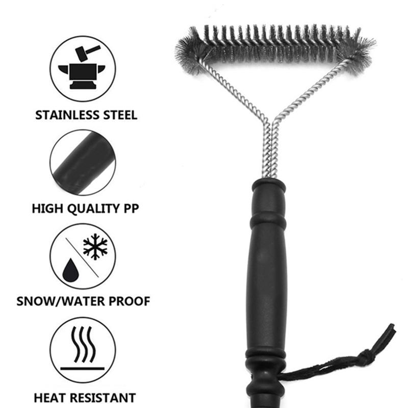 Cọ Vệ Sinh Vỉ Nướng ANAEAT Hình Tam Giác Bằng Thép Không Gỉ Cho Vỉ Nướng BBQ