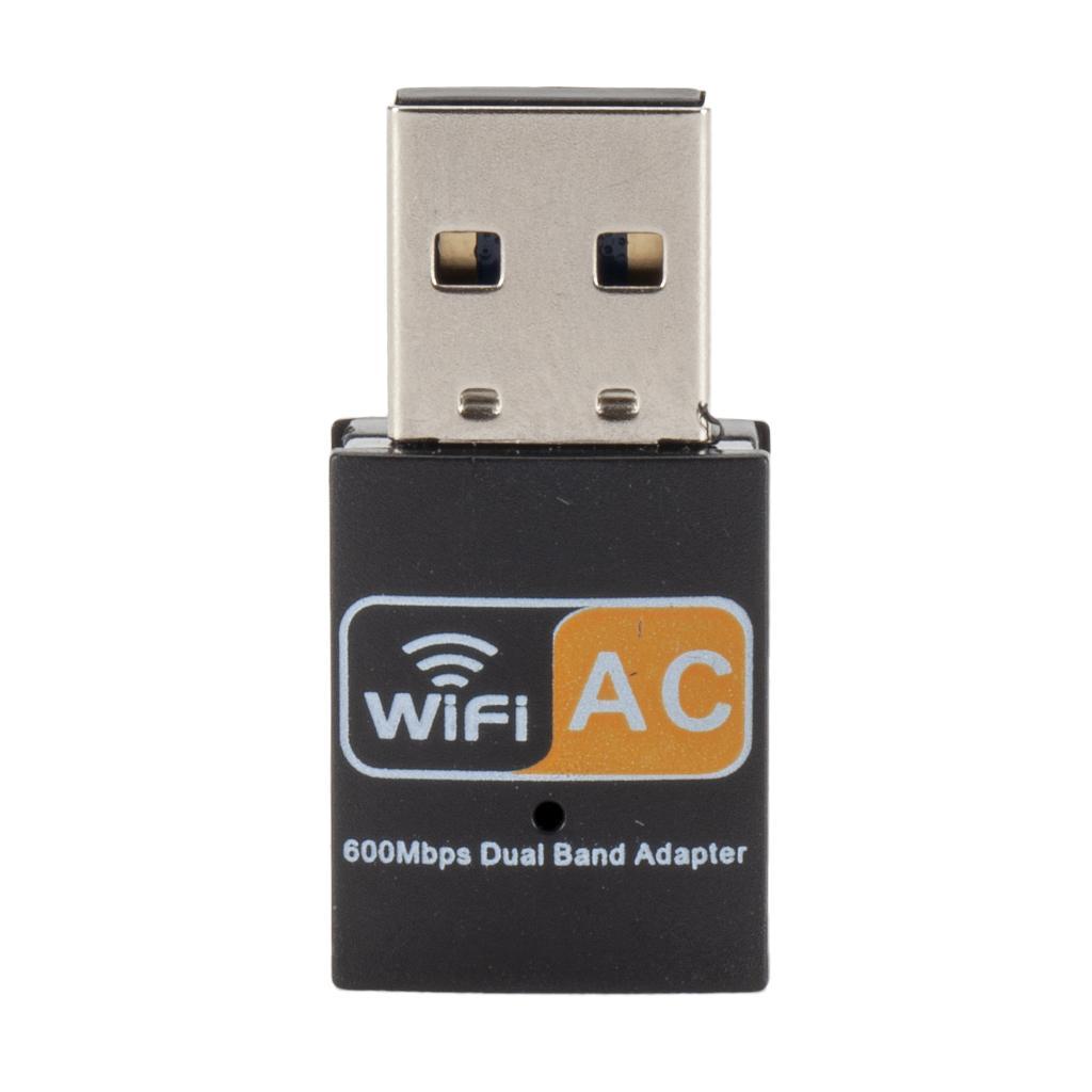 Mini Wifi Wireless LAN Internet Adapter Dongle USB 600Mbps 5G Laptop Network