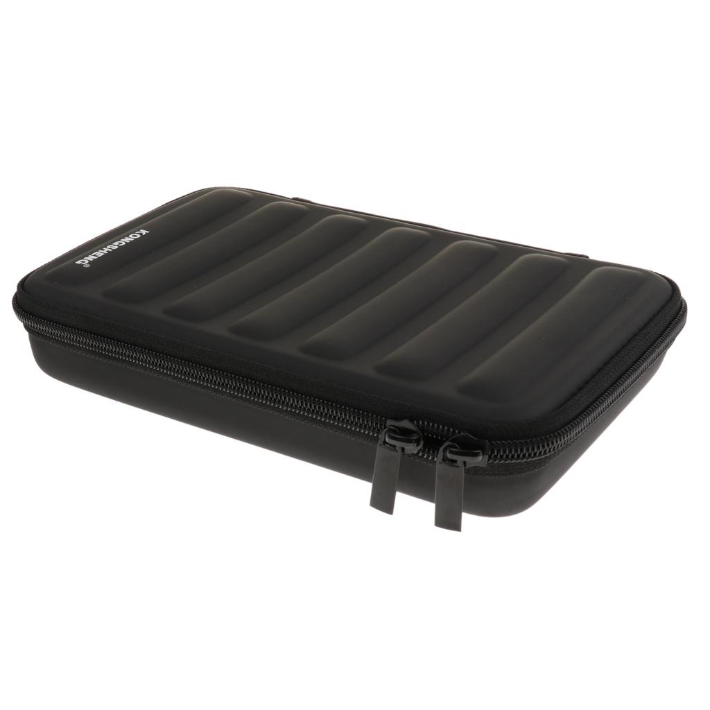 Sunnimix 10 Lỗ Kèn Harmonica Túi Bảo Quản Hộp Đen