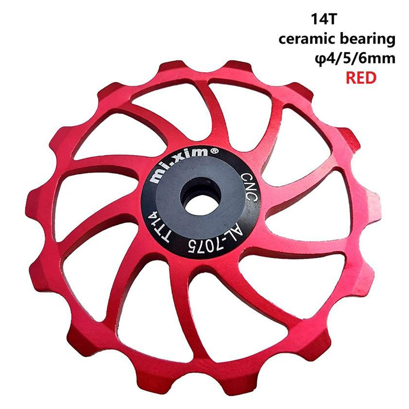 Rear Derailleur Mountain Bike Guide Roller Pulley Accessories Red
