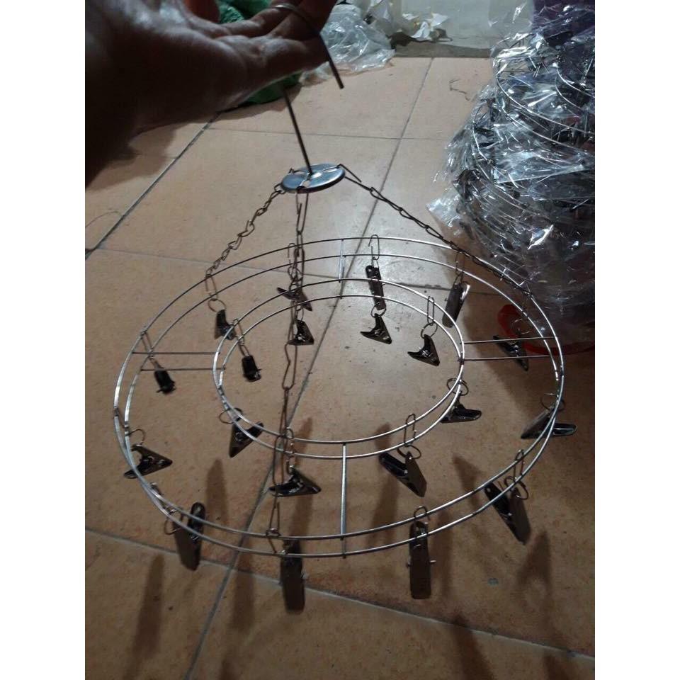 Móc dù  tròn inox