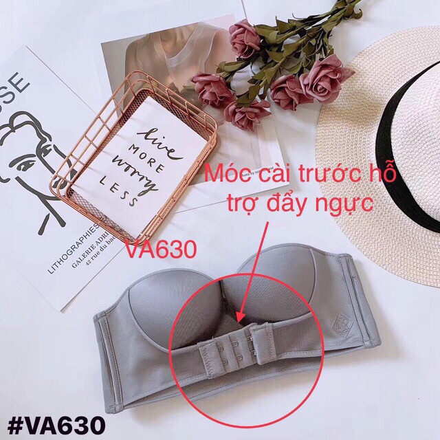 Áo ngực không dây cài trước - áo ngực chống tụt, áo cup ngực không dây AS052 mặc áo hở vai, đầm maxi