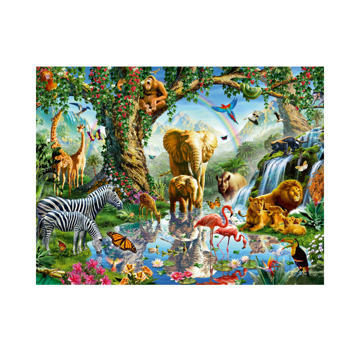 Xếp hình puzzle Adventures in the Jungle 1000 mảnh RAVENSBURGER 198375