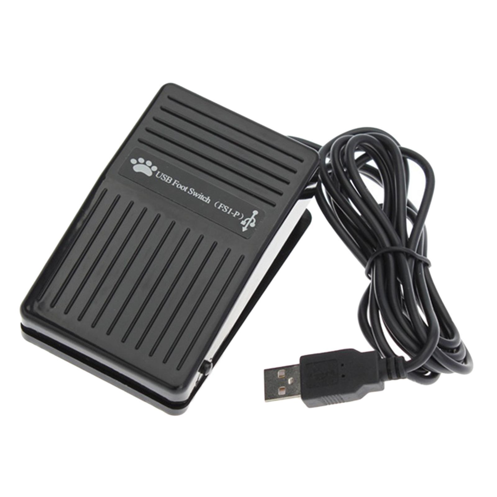 USB Single Foot Pedal Switch Shell Keyboard Mouse Action PC