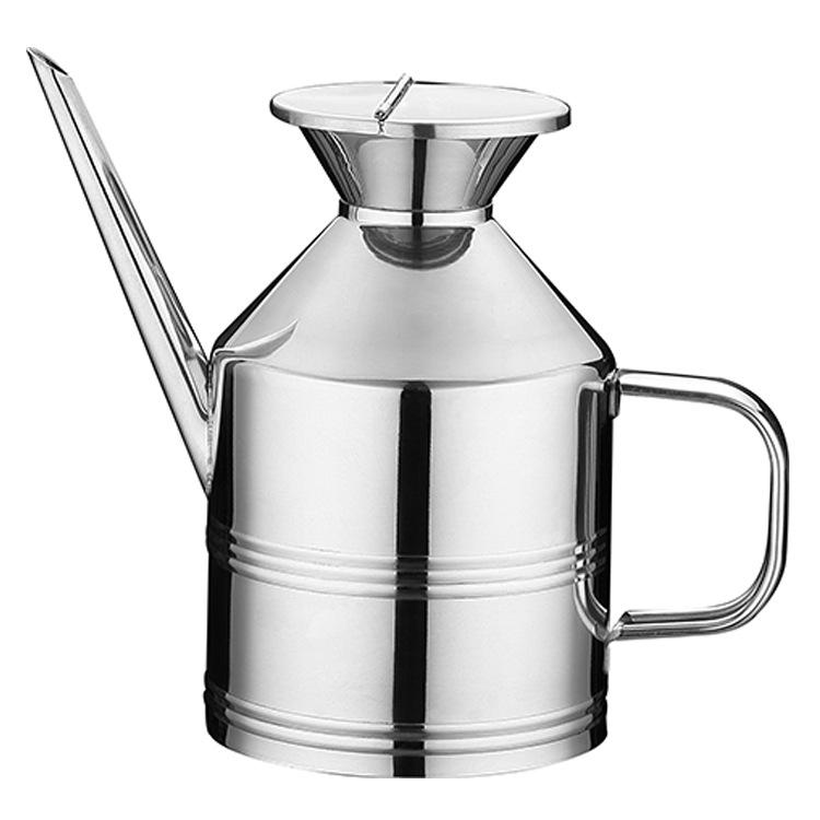 Dầu thực phẩm có thể 625 ml, thép không gỉ, bạc, 15 x 18 x 8,5 cm