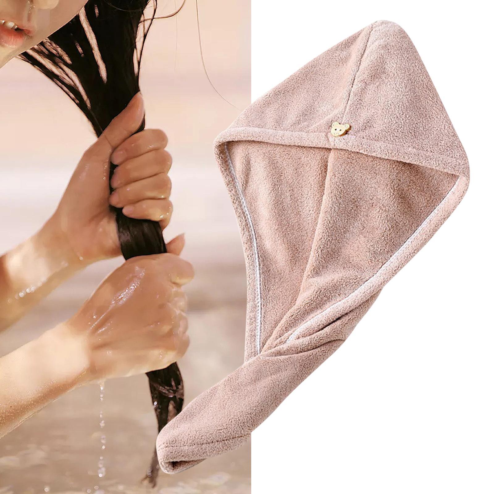 Hair Drying Towel Hair Drying Wrap Absorption Bath Hair Cap for Bath Beach
