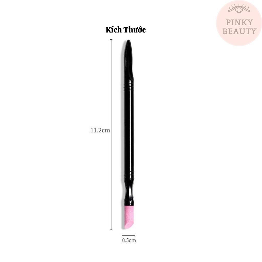 Dụng Cụ Dũa Móng Tay Tiện Lợi 2 Trong 1 - Cây Dũa Móng Lấy Khóe Đẩy Da Chết Pinky Beauty Đa Năng, Dễ Sử Dụng