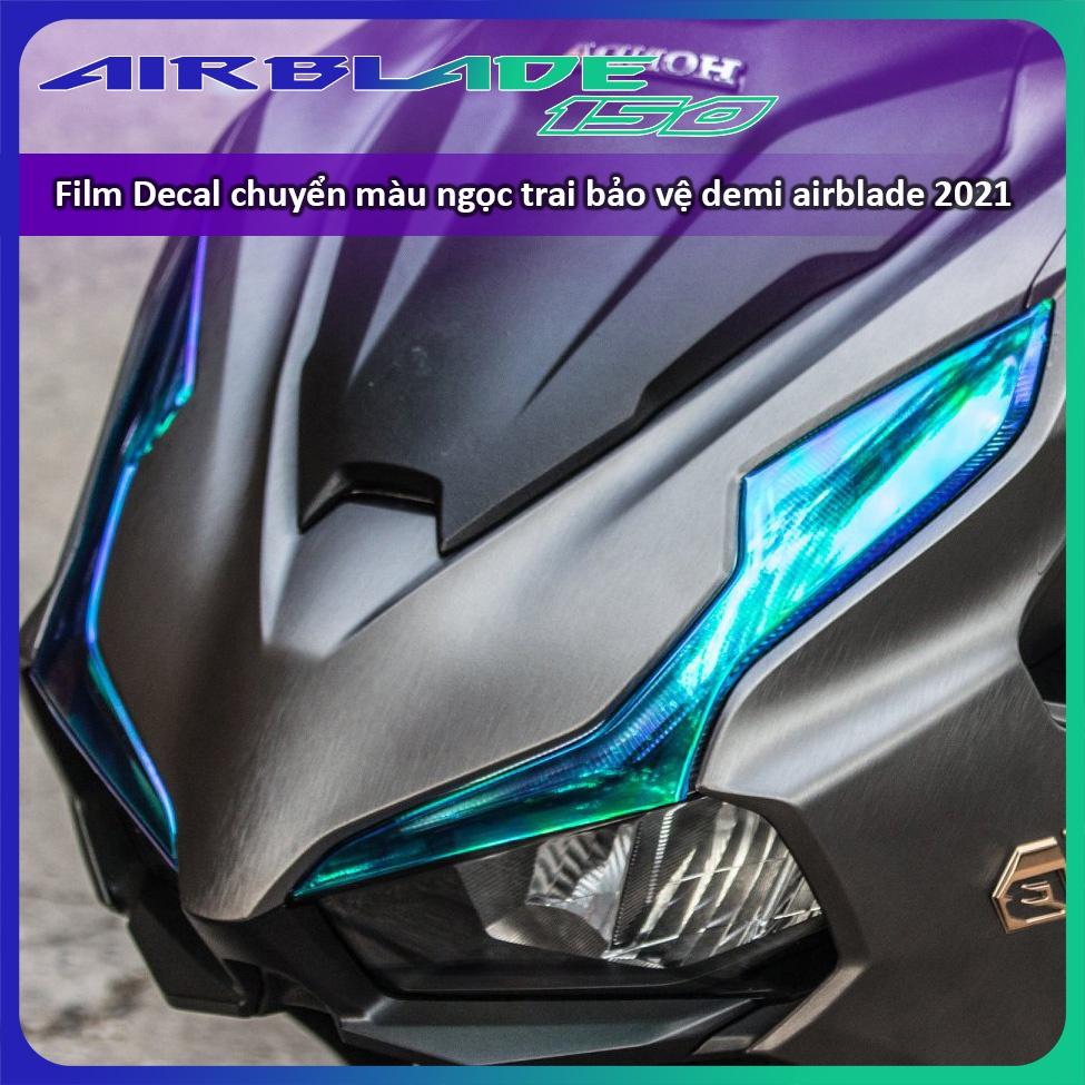 Decal dành cho xe Airblade 2021 màu xanh ngọc trai