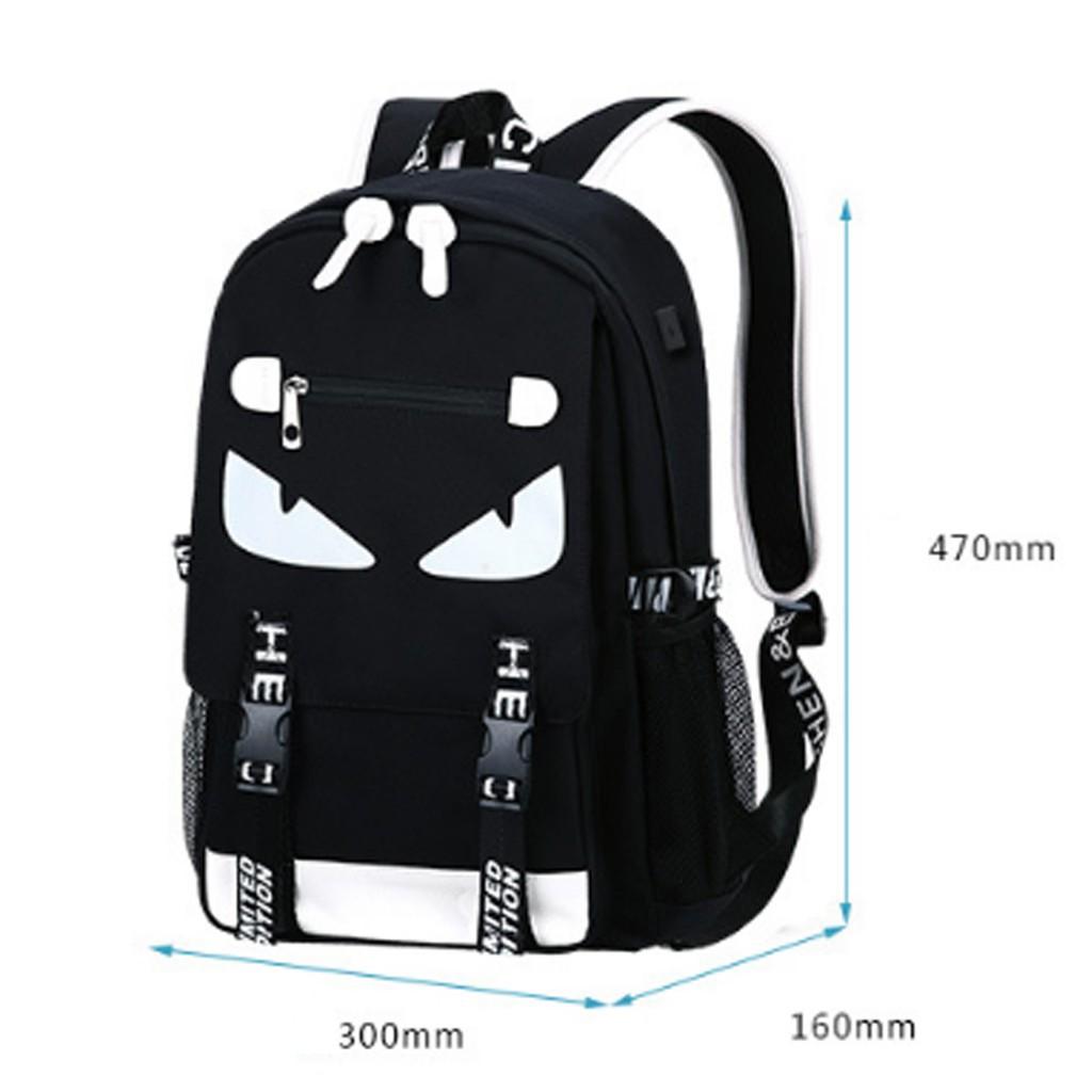 Bộ Balo + Túi Dạ Quang Phát Sáng Trong Đêm OHAZO BoyMusic, Tặng Cáp Sạc USB