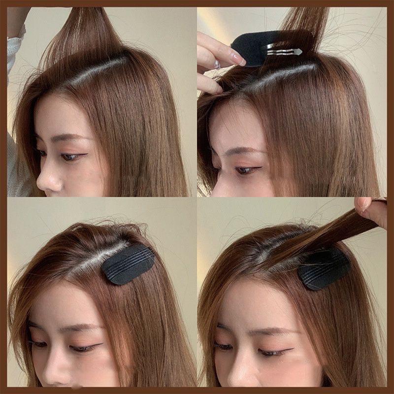Set 2 miếng dán độn phồng tóc tự nhiên phong cách Hàn Quốc - Set 2 kẹp phồng chân tóc làm dày tóc cho nữ