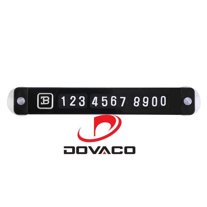 Bảng số điện thoại gắn táp lô ô tô khi đỗ xe V3
