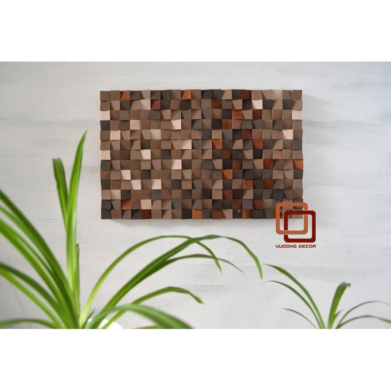 Tranh gỗ trang trí 3D tone NÂU ẤM ÁP -