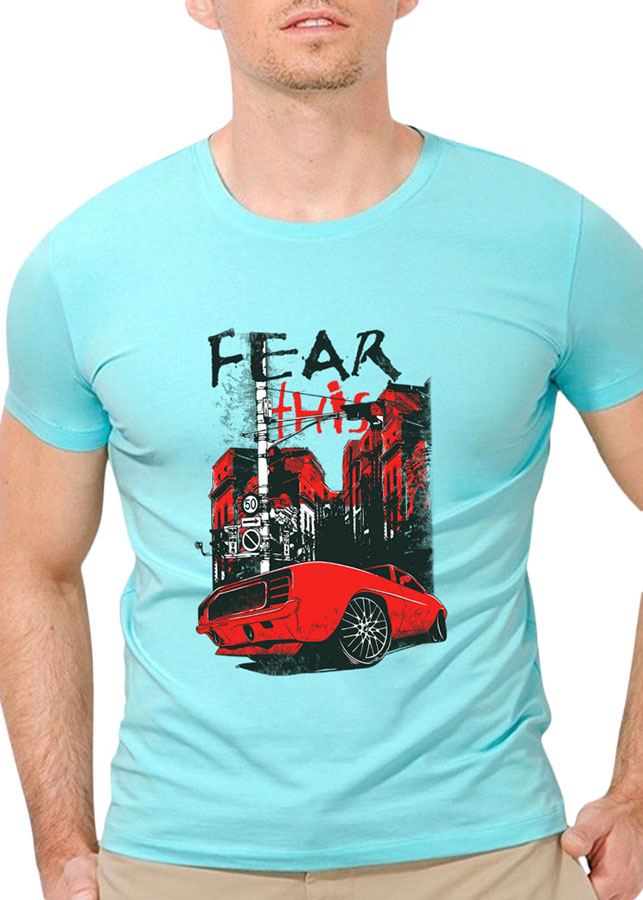 Áo Thun Nam Hạnh Phúc Cổ Trần Tay Ngắn Fear
