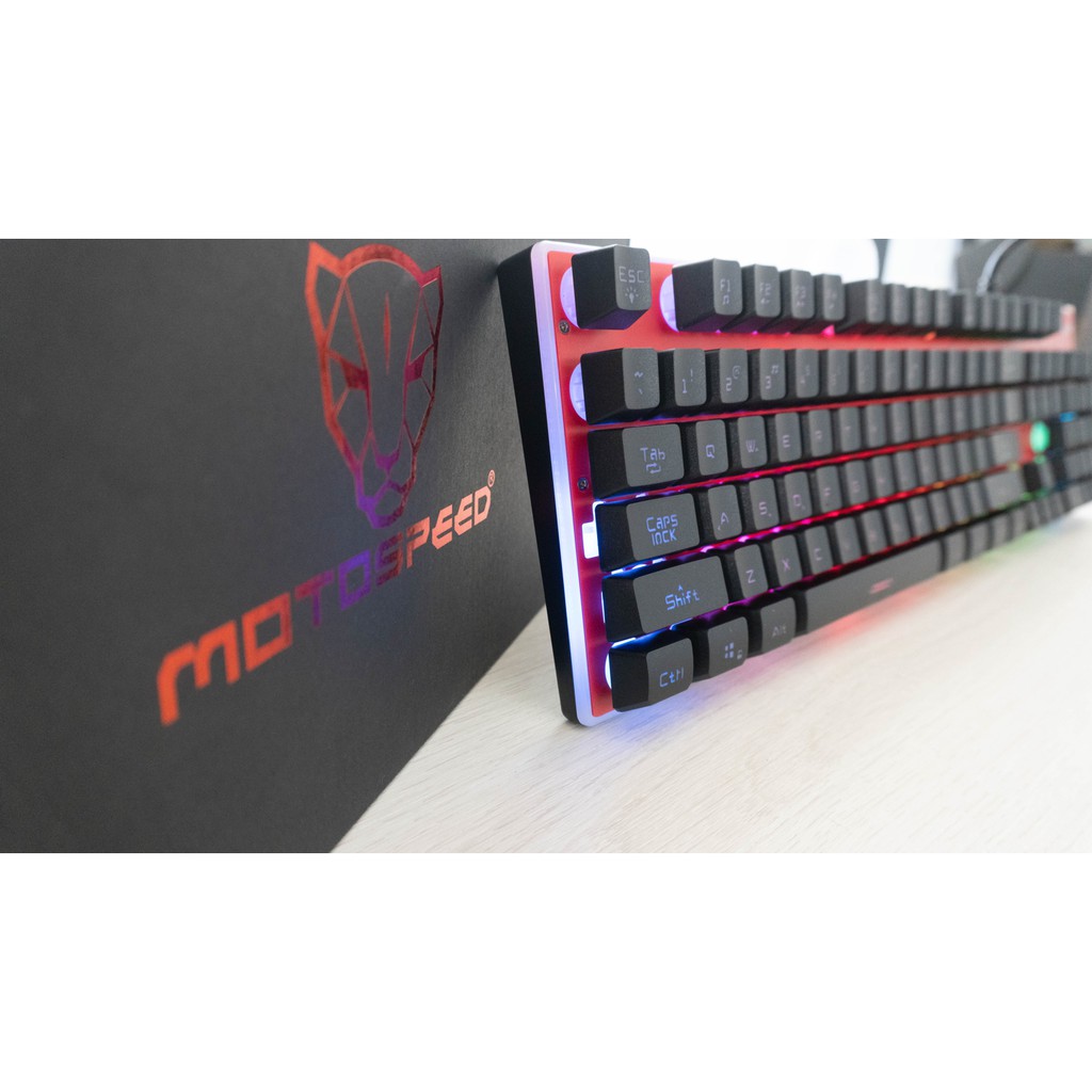 BÀN PHÍM GIẢ CƠ MOTOSPEED K11L Gaming Keyboard có LED RGB - Hàng chính hãng