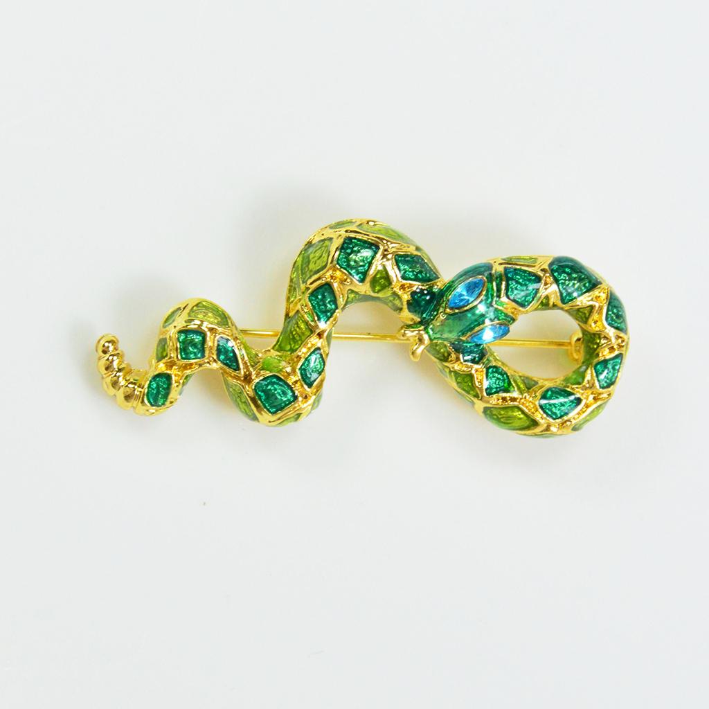 Exquisite Corsage Pin Scarf Clip Clothing Jewelry Accessory Snake Shape