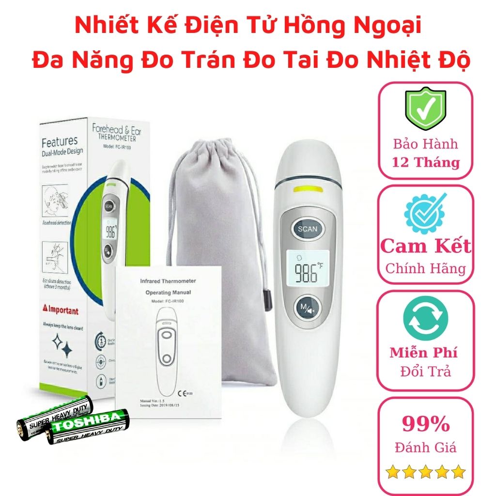 Nhiệt Kế Hồng Ngoại Đa Chức Năng FINICARE FC-IR100