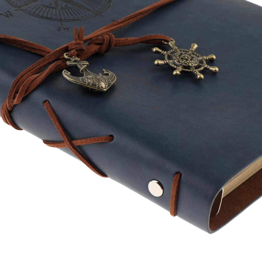 3pcs A5 Leather Journal Diary Notebook, Loose Leaf Blank Writing Notebook