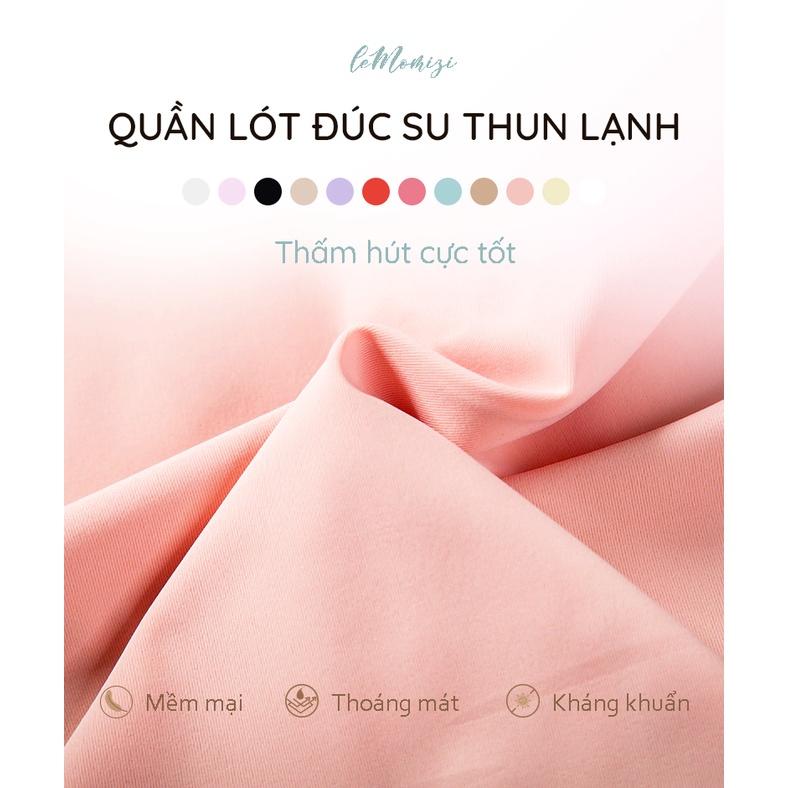   COMBO 5 Quần Lót Nữ Đúc Su thun lạnh không đường may cao cấp kháng khuẩn LeMOMIZI Size M-XXL (35-75kg) 