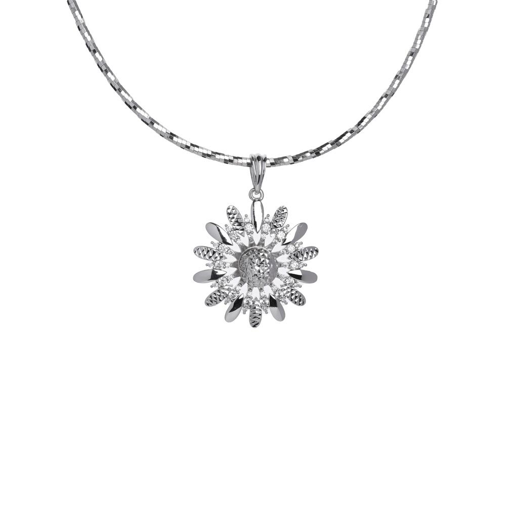 Mặt Dây Chuyền Nữ Bạc 925 Danny Jewelry Xi Bạch Kim DI4GZ004