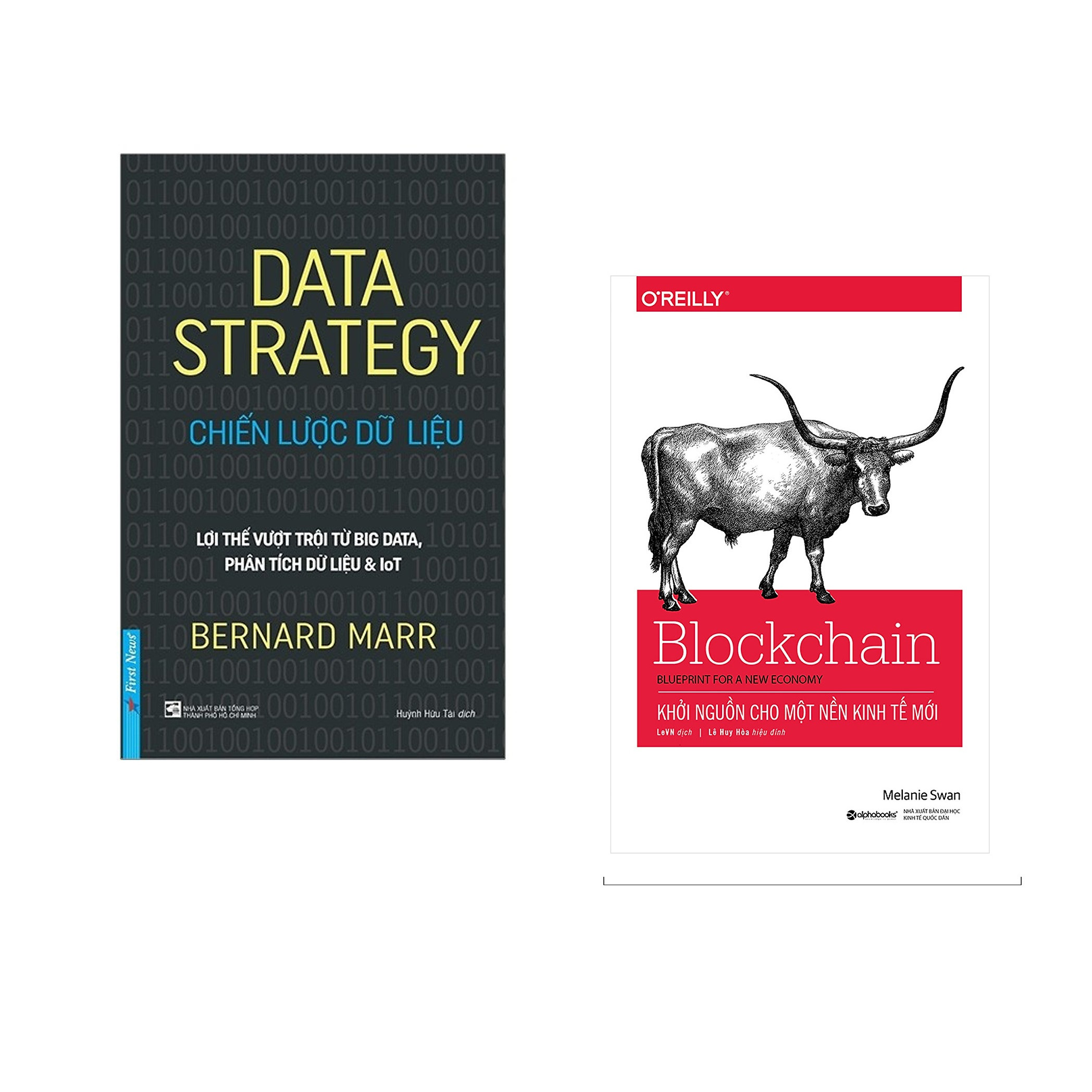 Combo 2 cuốn sách: Data Strategy - Chiến Lược Dữ Liệu + Blockchain-Khởi Nguồn Cho Một Nền Kinh Tế Mới