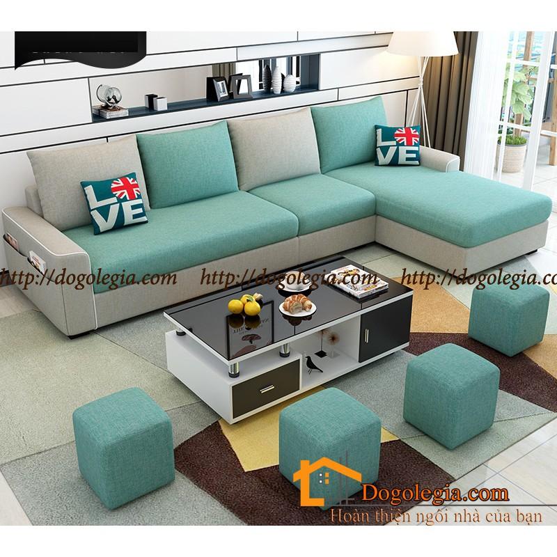 Nhấn Nhá Sắc Màu Với Sofa Nỉ Phòng Khách Đẹp LG-SF217