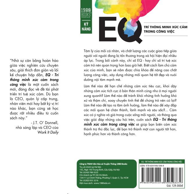 Sách - Combo 2 Cuốn Sách Tâm lý học tích cực, EQ - Trí Thông Minh Xúc Cảm Trong Công Việc