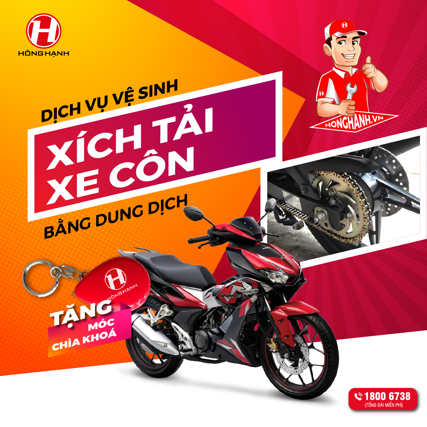 Phiếu Bảo Dưỡng Vệ Sinh Xích Tải Xe Côn Tay