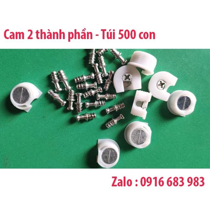 Ốc cam liên kết 2 thành phần trắng túi 500 con