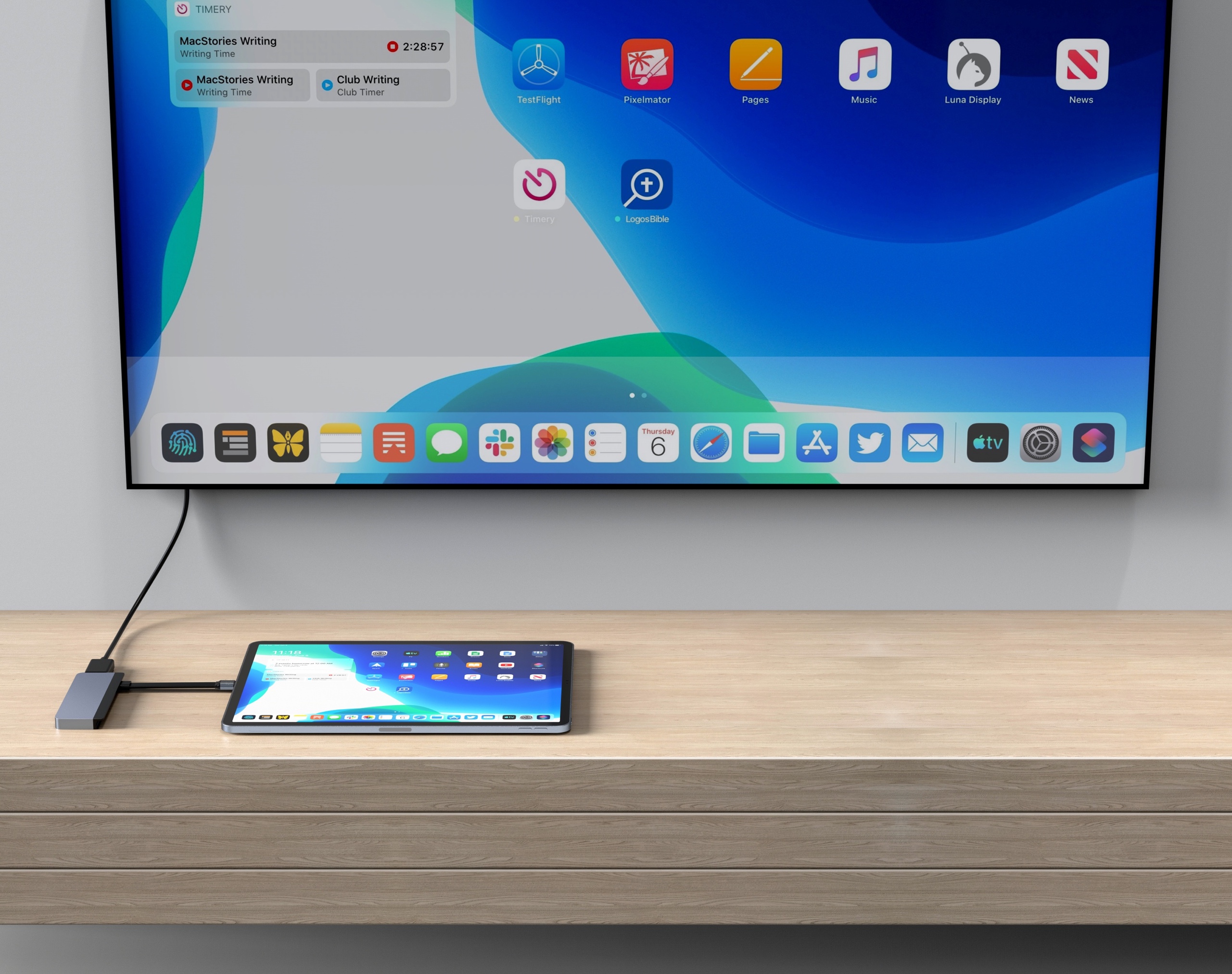 Cổng Chuyển Đổi HYPERDRIVE DUO 7-IN-2 HDMI 4K60HZ With Cable USB-C HUB FOR MACBOOK/IPADPRO/LAPTOP/SMARTPHONE -HD28C- GR - Hàng Chính Hãng