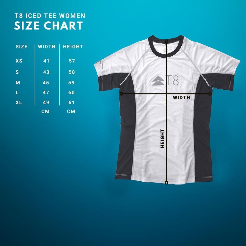 Áo Chạy Bộ Nữ T8 Iced Tee Women Platinum - Ghi Nhạt