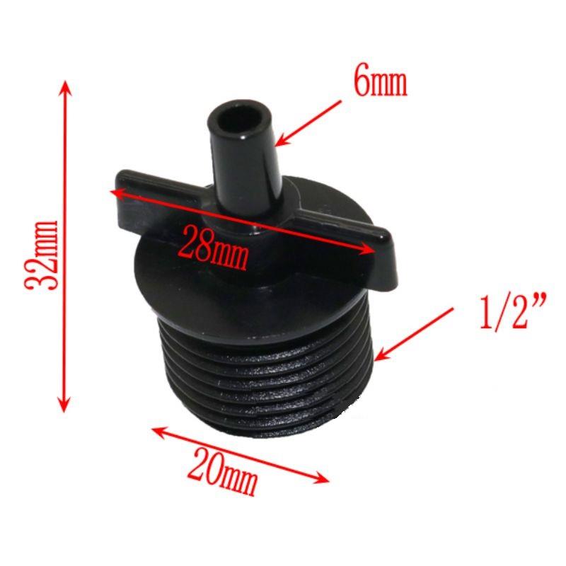 20 bộ Khởi thủy đầu vào ren 21 đầu ra trơn 6