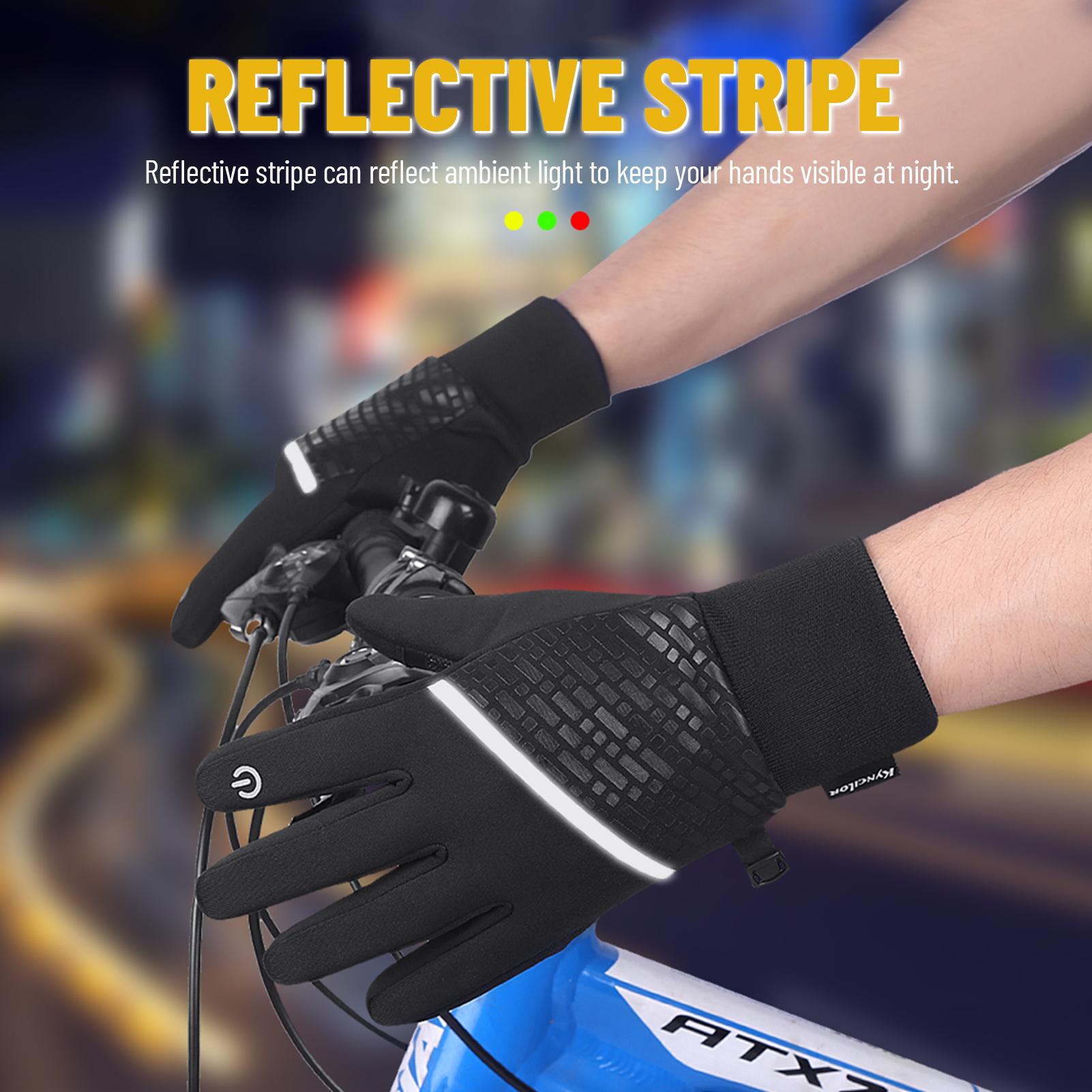 Găng Tay Ấm Áp Mùa Đông Lông Cừu Chống Thấm Nước Sử Dụng Màn Hình Cảm Ứng Dễ Dàng