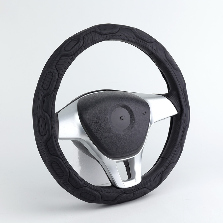 Bọc Vô Lăng CIND Y021 Size M Màu Đen Da PU Lõi TPE Chống Trượt Siêu Êm - Nhập Khẩu Chính Hãng