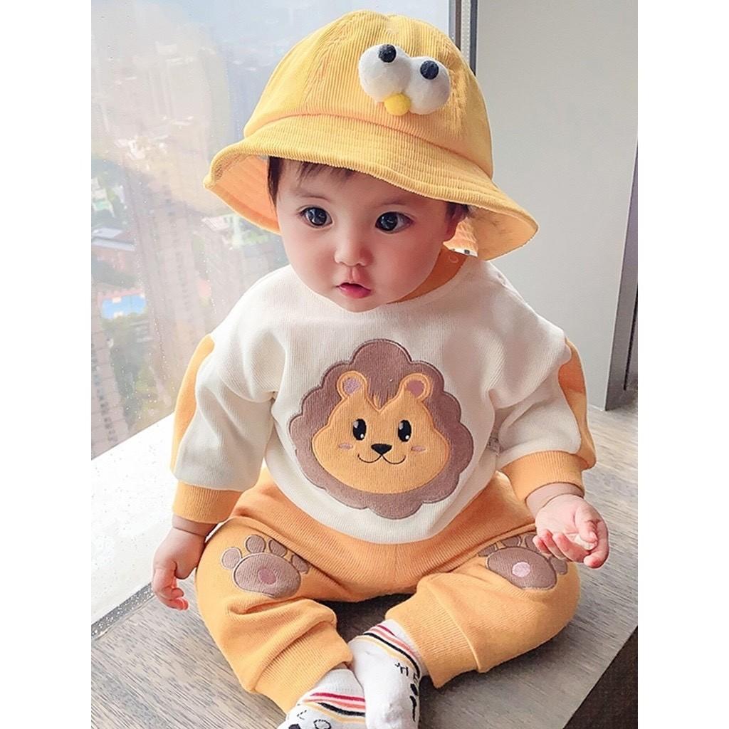 Bộ Thu Đông Cho Bé Bộ Minky Mom Dài Tay Cho Bé Trai Bé Gái Chất Cotton Cao Cấp Siêu Co Giãn Thấm Hút Mồ Hôi Tốt