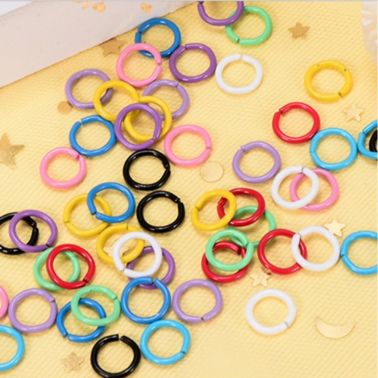 KHO-HN * Khoen sắt nhỏ các màu dùng nối móc khóa, dây chuyền, thú bông, DIY