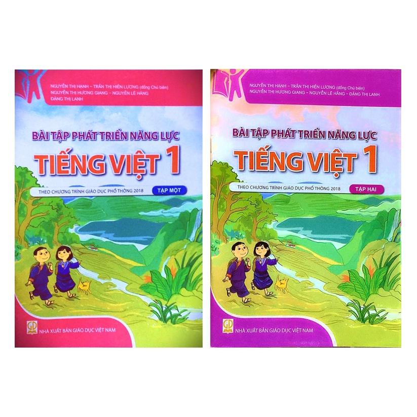 Sách - Combo Bài tập phát triển năng lực môn Tiếng Việt lớp 1 (2 tập) - Theo chương trình giáo dục phổ thông 2018