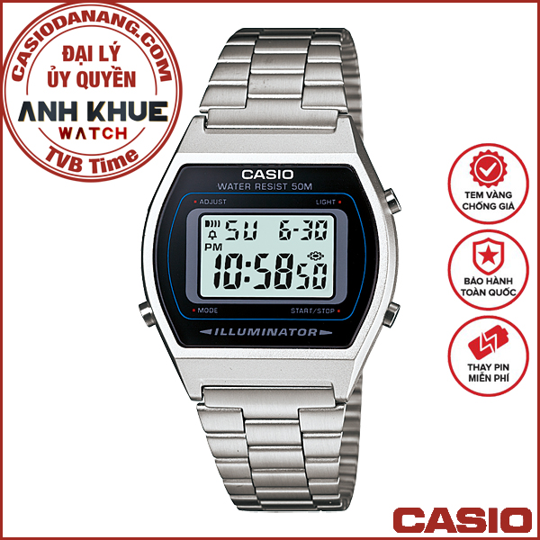 Đồng hồ nữ dây kim loại Casio Standard chính hãng Anh Khuê B640WD-1AVDF (35mm)