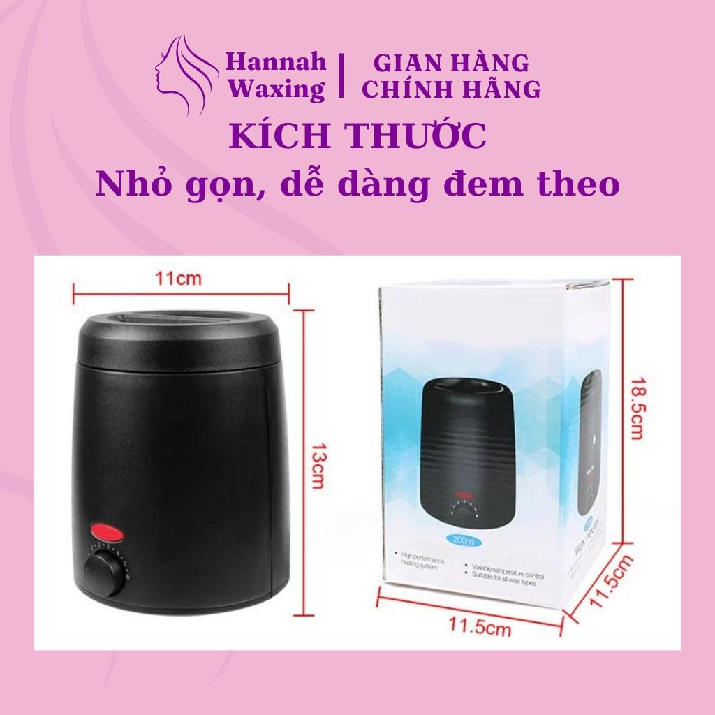 [CHE TÊN] Combo 100gr Sáp  Premium + Nồi Nấu Sáp Wax Lông Chống Dính Mini HANNAH WAXING Tặng Que