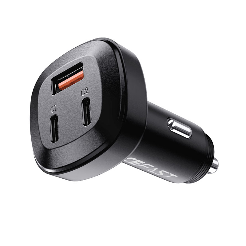 Sạc xe hơi ACEFAST 66W 3 cổng 2xUSB-C + USB-A - B3 - Hàng Chính Hãng